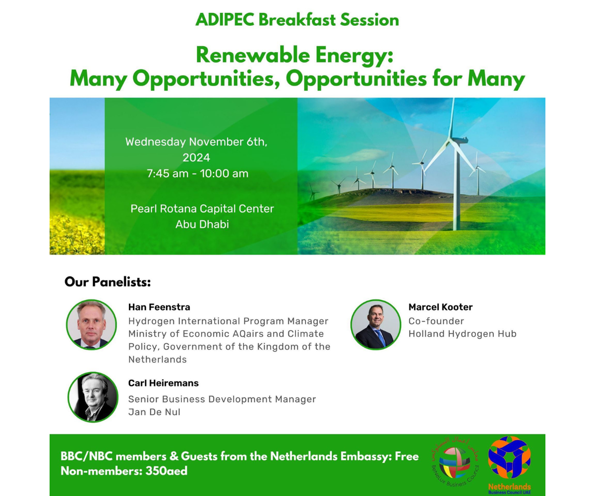 thumbnails ADIPEC - Renewable Energy: Many Opportunities, Opportunities for Many